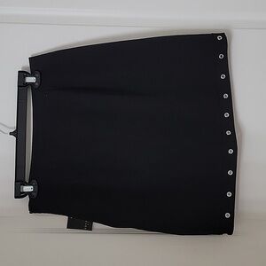 Black Skirt with Silver Accents